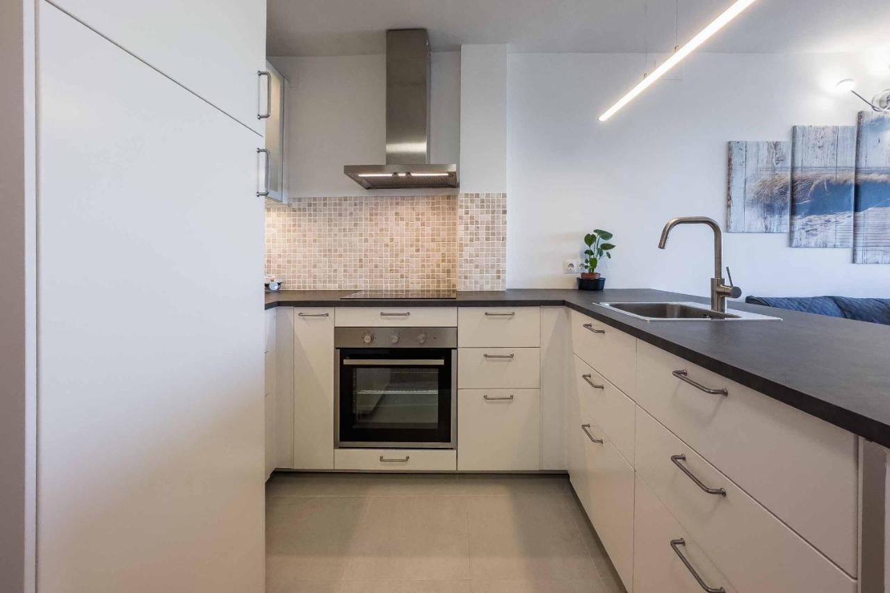 Apartamento Acogedor, Terraza, Piscina Y Mar 贝纳尔马德纳 外观 照片