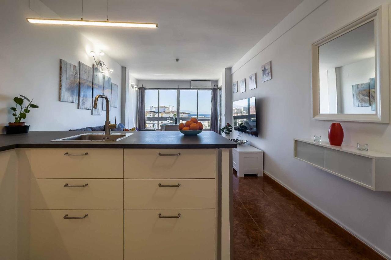 Apartamento Acogedor, Terraza, Piscina Y Mar 贝纳尔马德纳 外观 照片