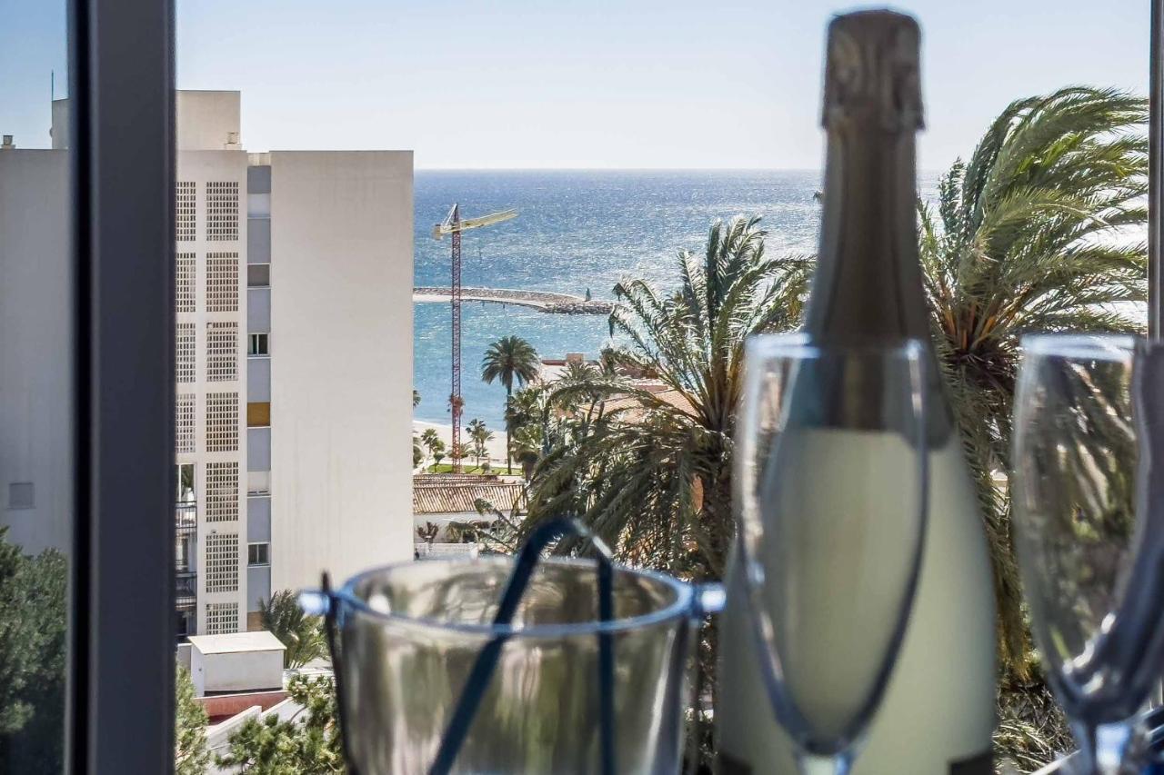 Apartamento Acogedor, Terraza, Piscina Y Mar 贝纳尔马德纳 外观 照片