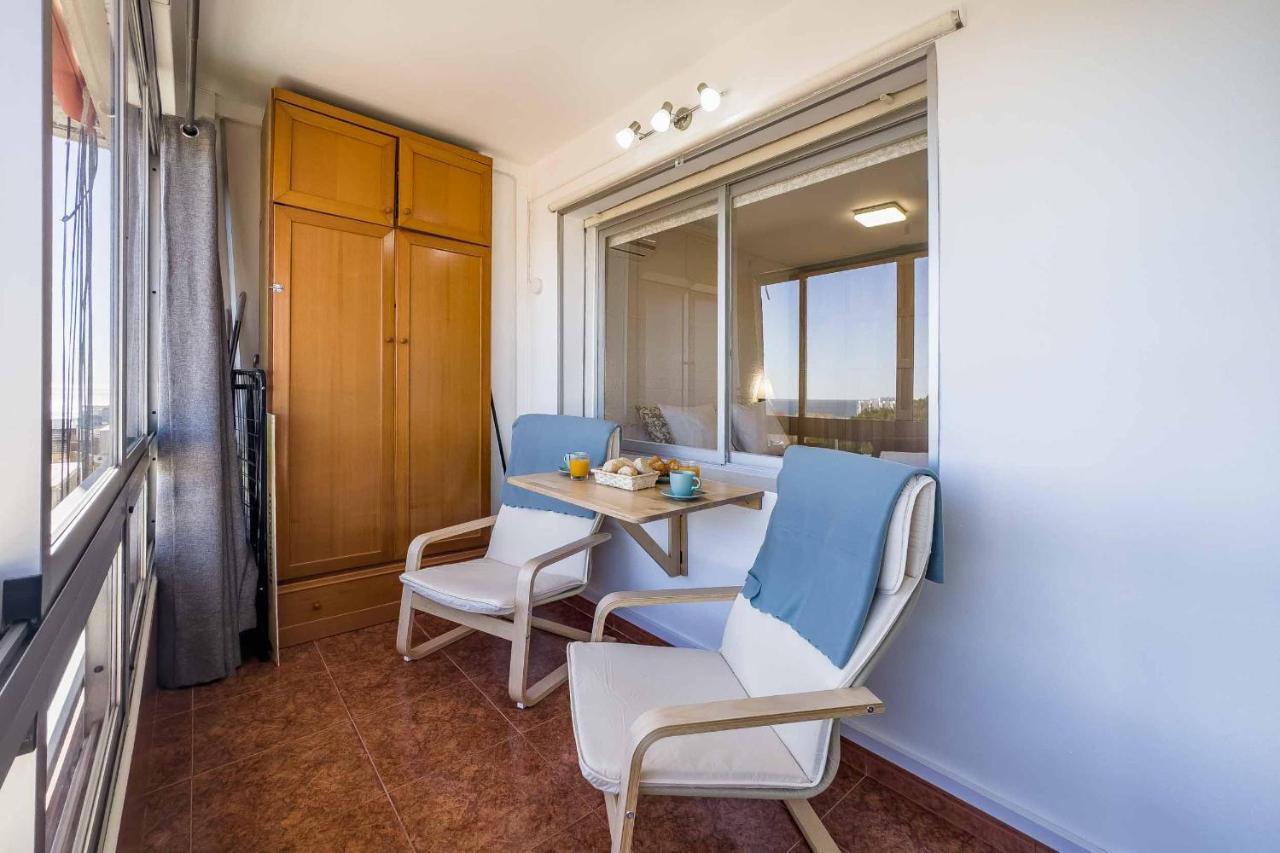 Apartamento Acogedor, Terraza, Piscina Y Mar 贝纳尔马德纳 外观 照片